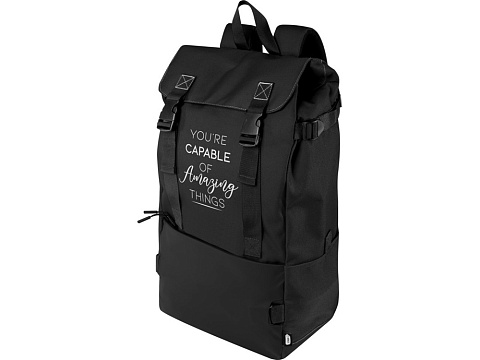 Roam модульный рюкзак из переработанных материалов, сертифицированных согласно GRS - сплошной черный - рис 6.