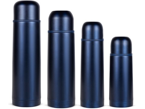 Термос Relaxika 101 (1 литр), темно-синий (без лого) - рис 9.