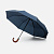 Зонт складной Classic, темно-синий с темной ручкой - миниатюра - рис 2.