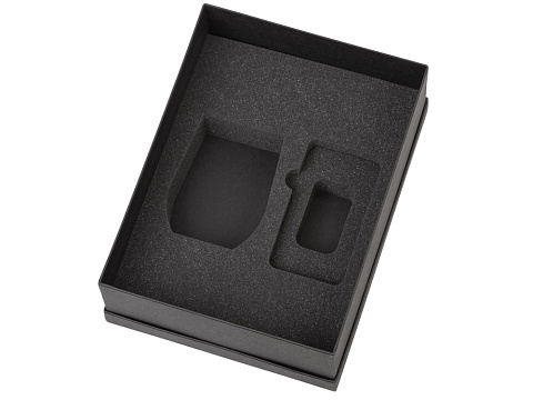 Подарочный набор с термокружкой и повербанком С2, 10000 mAh, серый - рис 3.