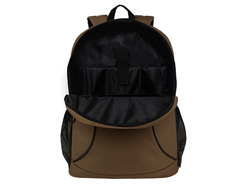 Рюкзак TORBER РАКЕТА с отделением для ноутбука 15,6, коричневый, полиэстер 600D, 46 х 30 x 13 - рис 7.