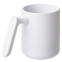 Кружка матовая с прямой ручкой Axio, 360 мл, белый