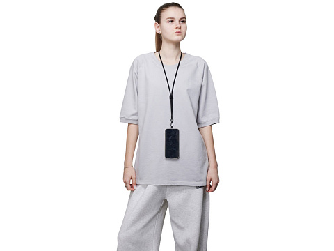 Ремешок на шею для телефона Риксо, черный - рис 5.