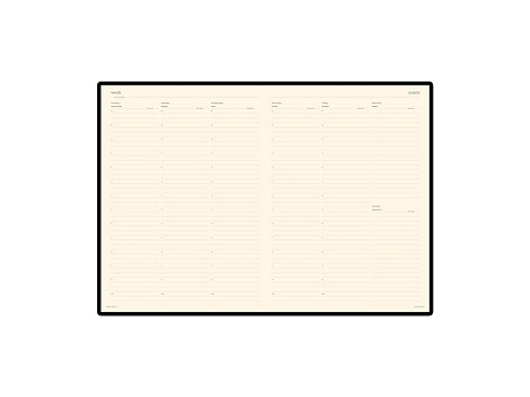 Еженедельник недатированный А4 Profy, синий - рис 2.