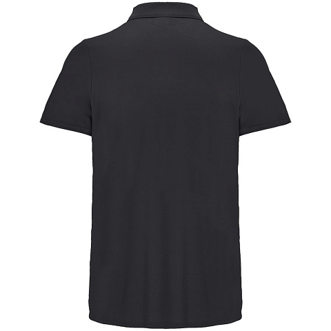 Рубашка поло унисекс Pitcher, черная - рис 3.