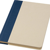 Liliana блокнот формата А5 в твердой обложке из пластика из сахарного тростника - Синий
