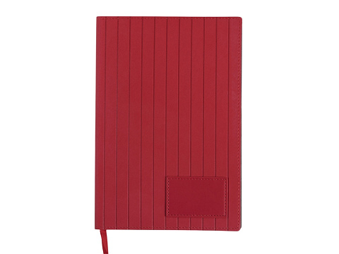 Блокнот А5 Bradbury, гибкая обложка, 80 листов 80 гр/м2 FSC бумага, красный - рис 2.