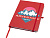 Teak блокнот А5 из переработан. материала в твердой обложке с линован. страницами - Красный - миниатюра - рис 6.