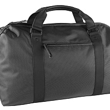Сумка дорожная BUGATTI ДОМАНИ | DOMANI, антрацитовая, нейлон, 54х24х30 см