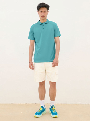 Рубашка поло унисекс Pitcher, ярко-синяя (royal) - рис 6.