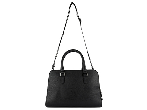 Сумка женская BUGATTI ЭЛЬЗА | ELSA, чёрная, воловья кожа/полиэстер, 32х13х22 см - рис 8.