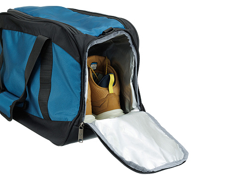 Сумка спортивная TORBER, синий/черный, полиэстер, 52 х 25 х 30 см - рис 13.