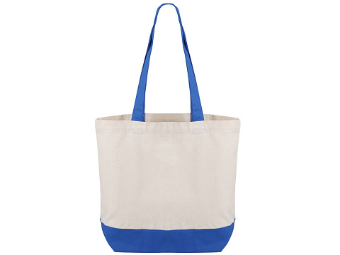 Сумка для шоппинга Cotton из переработанного хлопка 280 г, синий - рис 2.