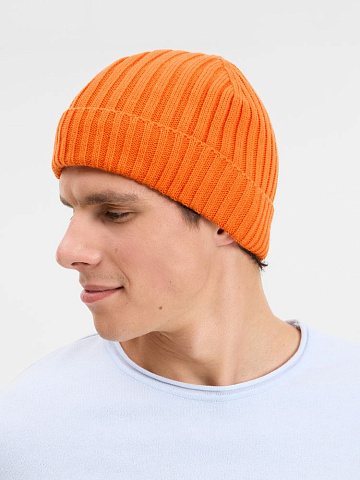 Шапка Yuki, оранжевая (апельсин) - рис 7.