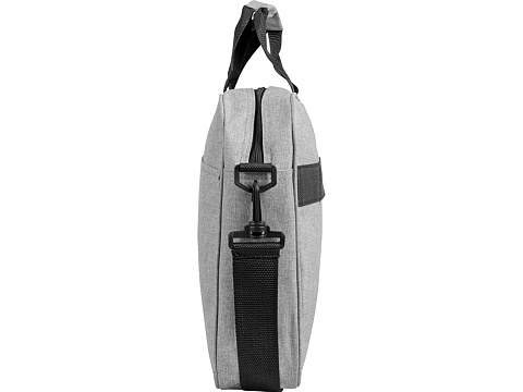 Сумка Брейв для документов и ноутбука 13,3, светло-серый/черный - рис 6.