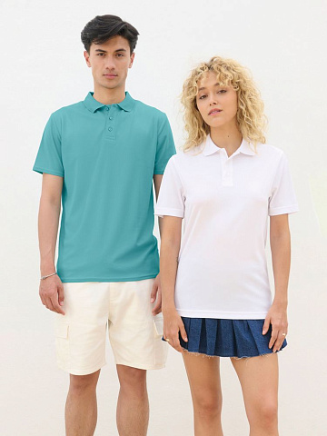 Рубашка поло унисекс Pitcher, красная - рис 5.