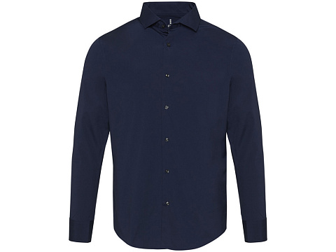 Carnelian мужская рубашка из поплина - Navy Blue - рис 2.