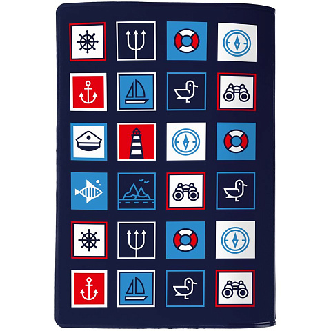 Обложка для паспорта Industry, ver. 2, морская - рис 3.