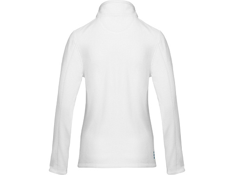 Женская флисовая куртка Amber на молнии из переработанных материалов по стандарту GRS, белый - рис 3.