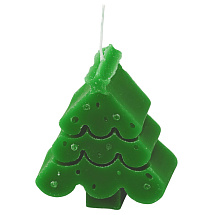 Свеча Елочка, зеленый