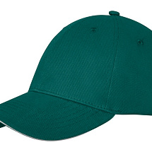 Бейсболка Darton, 6 панелей, зеленый лесной