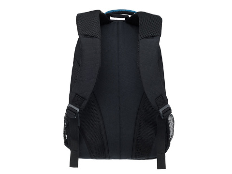 Рюкзак TORBER РАКЕТА с отделением для ноутбука 15.6, чёрный/синий, нейлон, 32 х 14 х 50 см, 22л - рис 4.