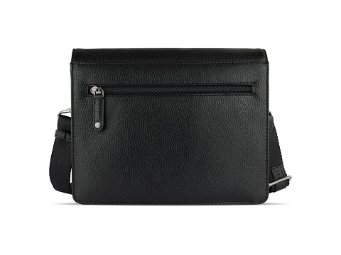 Сумка через плечо женская BUGATTI ЭЛЬЗА | ELSA, чёрная, воловья кожа/полиэстер, 25х8,5х20 см - рис 7.