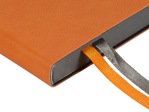 Ежедневник А5 датированный Boston 2026, оранжевый с серым обрезом - рис 3.