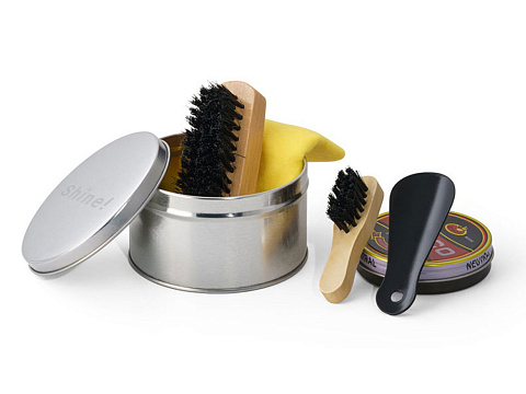COBB. Набор для чистки обуви, Сатин серебро - рис 3.