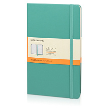 Записная книжка Moleskine Classic (в линейку) в твердой обложке, Large (13х21см), морская волна