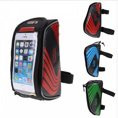 Велосипедная сумка на раму под смартфон