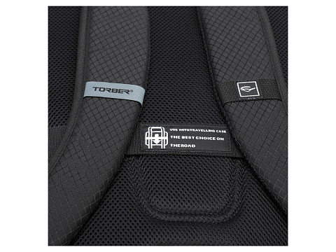 Рюкзак TORBER ПРОРЫВ с отделением для ноутбука 15, чёрный, полиэстер, 49 х 34,5 х 18,5 см - рис 8.