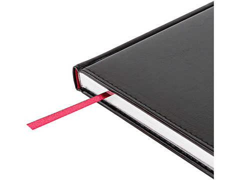 Ежедневник недатированный А4 Sidney Nebraska, черный (серебряный обрез) - рис 4.