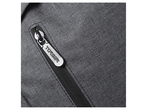 Рюкзак TORBER ГРАФФИТИ, серый, полиэстер меланж, 46 х 29 x 18 см - рис 7.