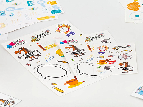 Наклейки бумажные Sticker Pack на заказ, M - рис 4.