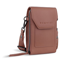 Сумка наплечная BUGATTI АЛМАТА | ALMATA, абрикосовая, полиуретан, 11х4х19 см