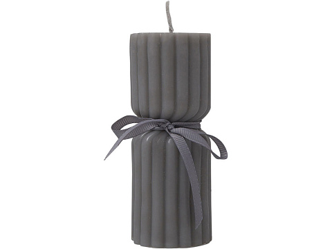 Набор свечей с гранями Vela, темно-серый, белый - рис 11.