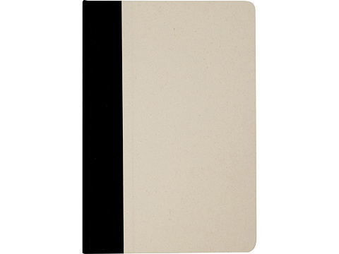 Liliana блокнот формата А5 в твердой обложке из пластика из сахарного тростника - сплошной черный - рис 2.