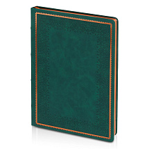 Ежедневник недатированный А4 Royal, зеленый с бронзовым срезом