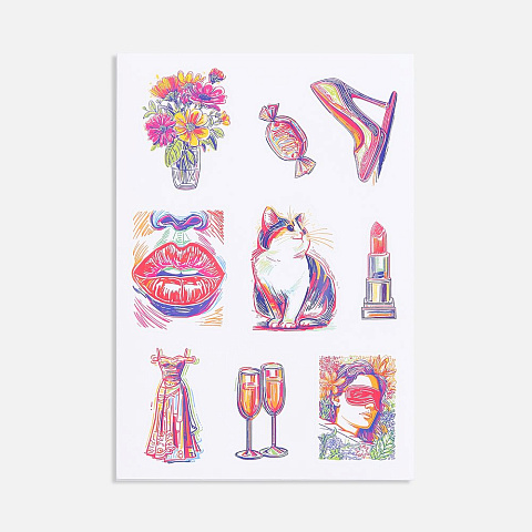 Стикерпак бумажный Thematic, 8 марта - рис 2.