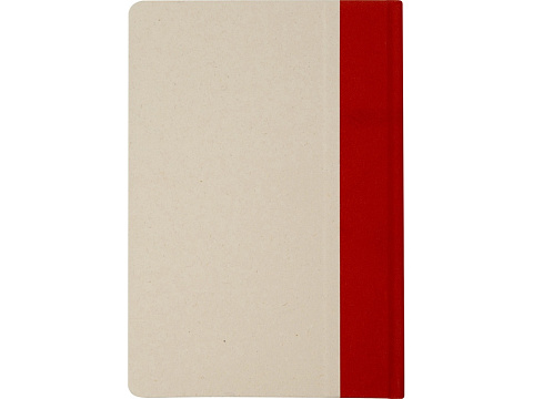 Liliana блокнот формата А5 в твердой обложке из пластика из сахарного тростника - красный кирпичный - рис 3.