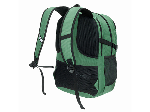 Рюкзак TORBER МЕГАПОЛИС с отделением для ноутбука 16, зеленый, полиэстер, 47 х 34 x 28 см - рис 3.