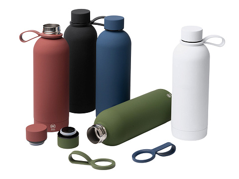 Термобутылка из переработанной нержавеющей стали 500 мл Сивас (SIVAS), темно- зеленый - рис 4.