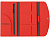 Органайзер для документов на кнопке с отделением для купюр и ручки, упаковка в индивидуальный пакет, красный/серый - миниатюра - рис 5.