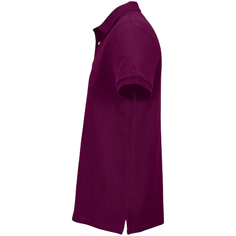 Рубашка поло унисекс Pacific, фиолетовая (сливовая) - рис 4.