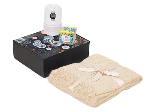 Подарочный набор Re:y. Grow с пледом, увлажнителем и набором для выращивания