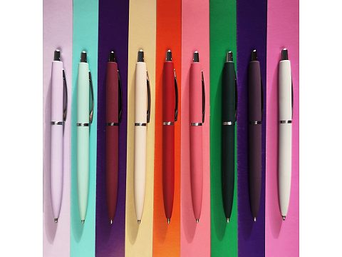 Ручка металлическая шариковая San Remo, софт-тач, 1.0 мм, бордовый - рис 4.