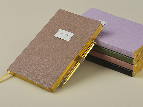 Ежедневник недатированный А5 Morandi. Пыльная роза с нашивкой, пыльно-розовый - рис 10.