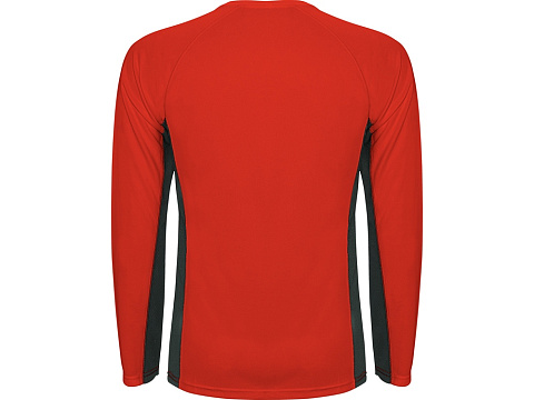 Футболка Shanghai  мужская с длинным рукавом, красный/графитовый - рис 2.