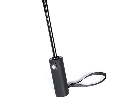 Зонт складной мужской TORBER, автомат, 3 сложения, черный, каркас сталь/файбергласс, эпонж, пластиковая ручка, диаметр 103 см - рис 6.